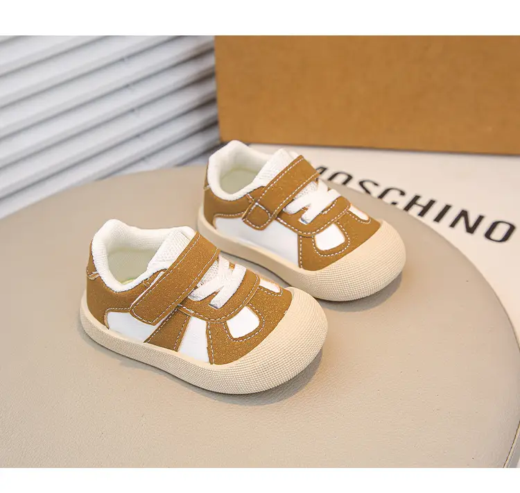 Baby Flats Sneakers Grey White 2025 Autumn — feature 12