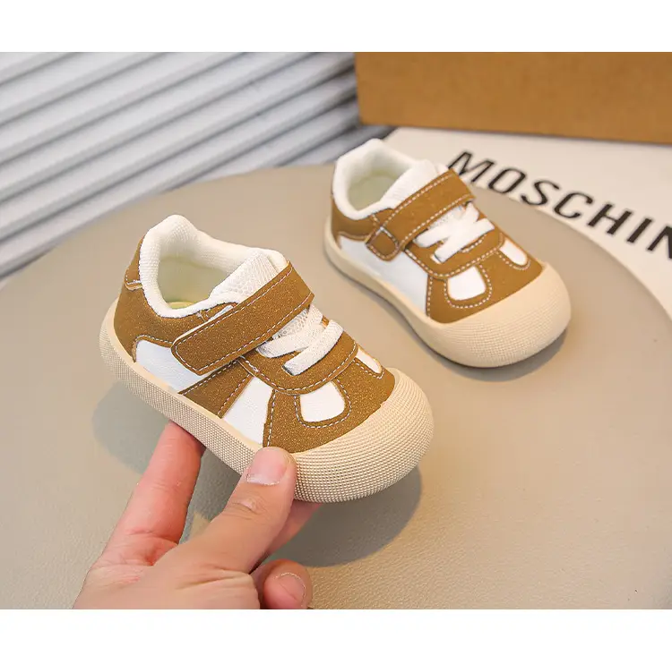 Baby Flats Sneakers Grey White 2025 Autumn — feature 13