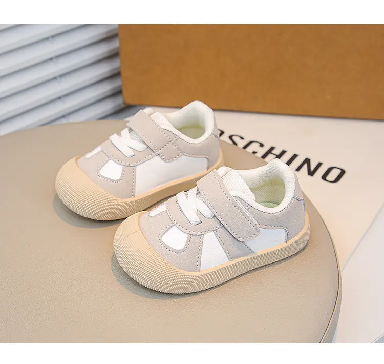 Baby Flats Sneakers Grey White 2025 Autumn — feature 18