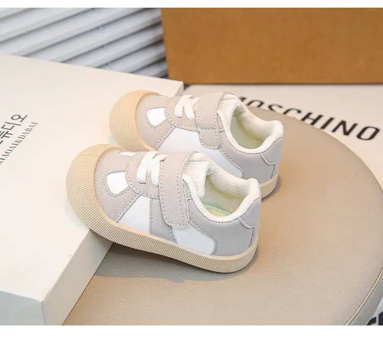 Baby Flats Sneakers Grey White 2025 Autumn — feature 23