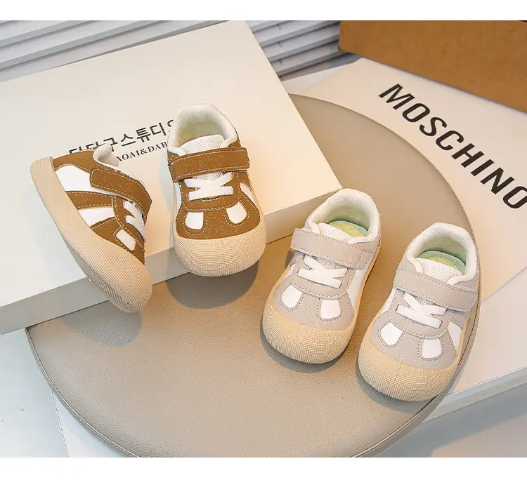 Baby Flats Sneakers Grey White 2025 Autumn — feature 9