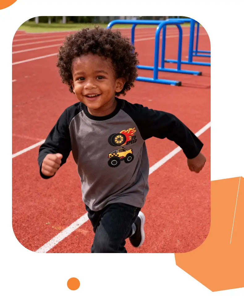 Kids Round Neck Long Sleeve T-Shirt Gray Black Car Print — feature 6