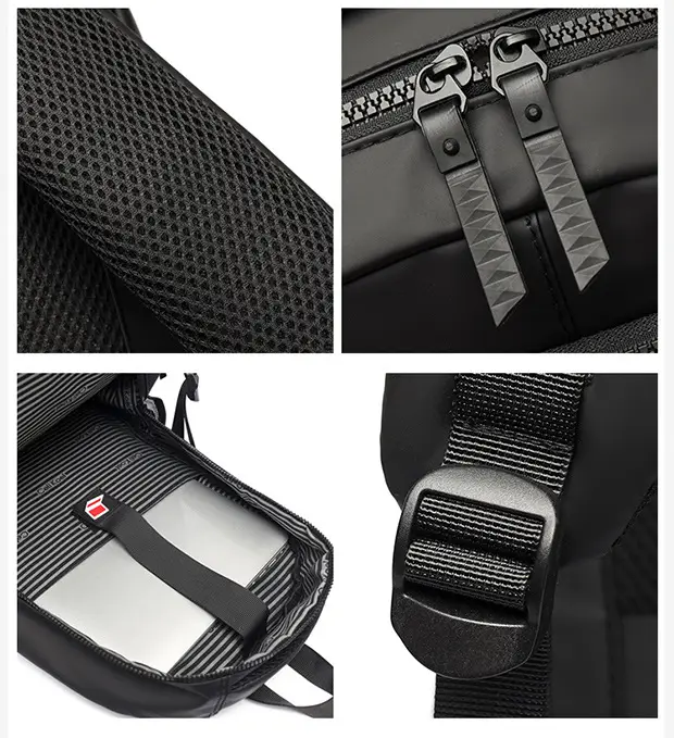 Business Backpack Large Capacity Multi-Compartment Backpack Student School Bag Laptop Bag — feature 14