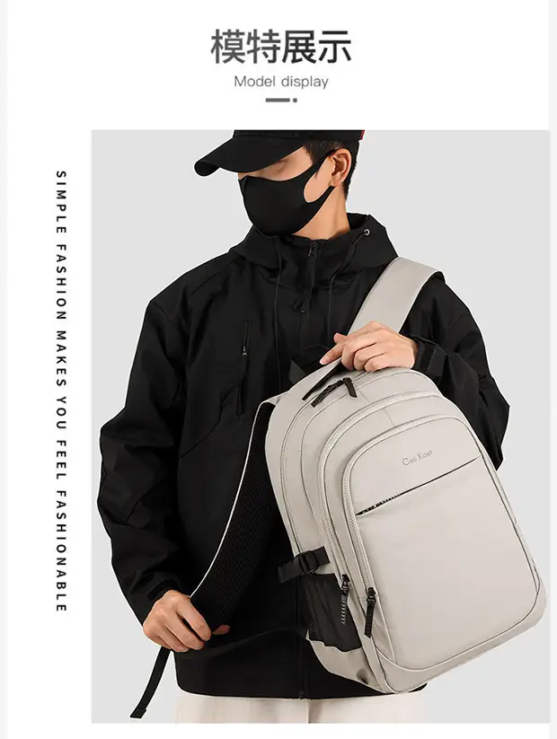 Business Backpack Large Capacity Multi-Compartment Backpack Student School Bag Laptop Bag — feature 15