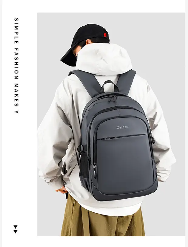 Business Backpack Large Capacity Multi-Compartment Backpack Student School Bag Laptop Bag — feature 17