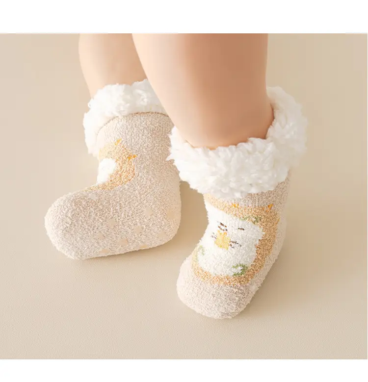 Baby Fleece Lined Warm Socks for Baby Male Female — feature 14