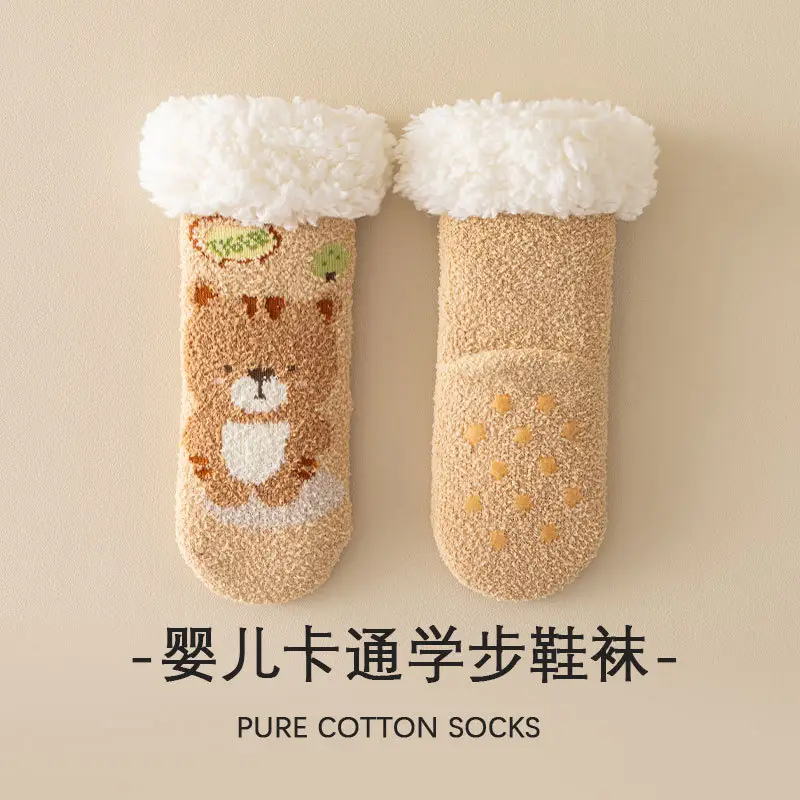 Baby Fleece Lined Warm Socks for Baby Male Female