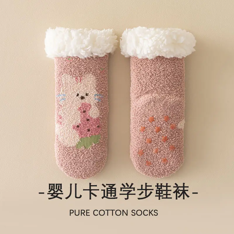 Baby Fleece Lined Warm Socks for Baby Male Female