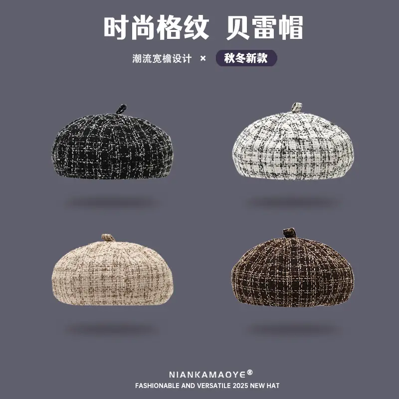 Women's New Style Floral Beret with Black Trim - Image 6