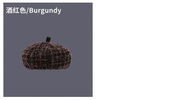 Women's New Style Floral Beret with Black Trim — feature 9