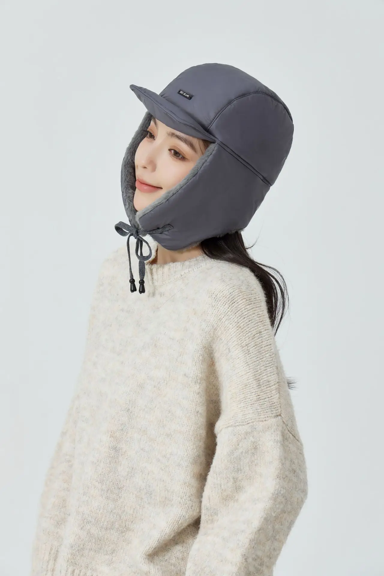 Women's Winter Fleece Hat with Windproof Ear Protection Brown — feature 18