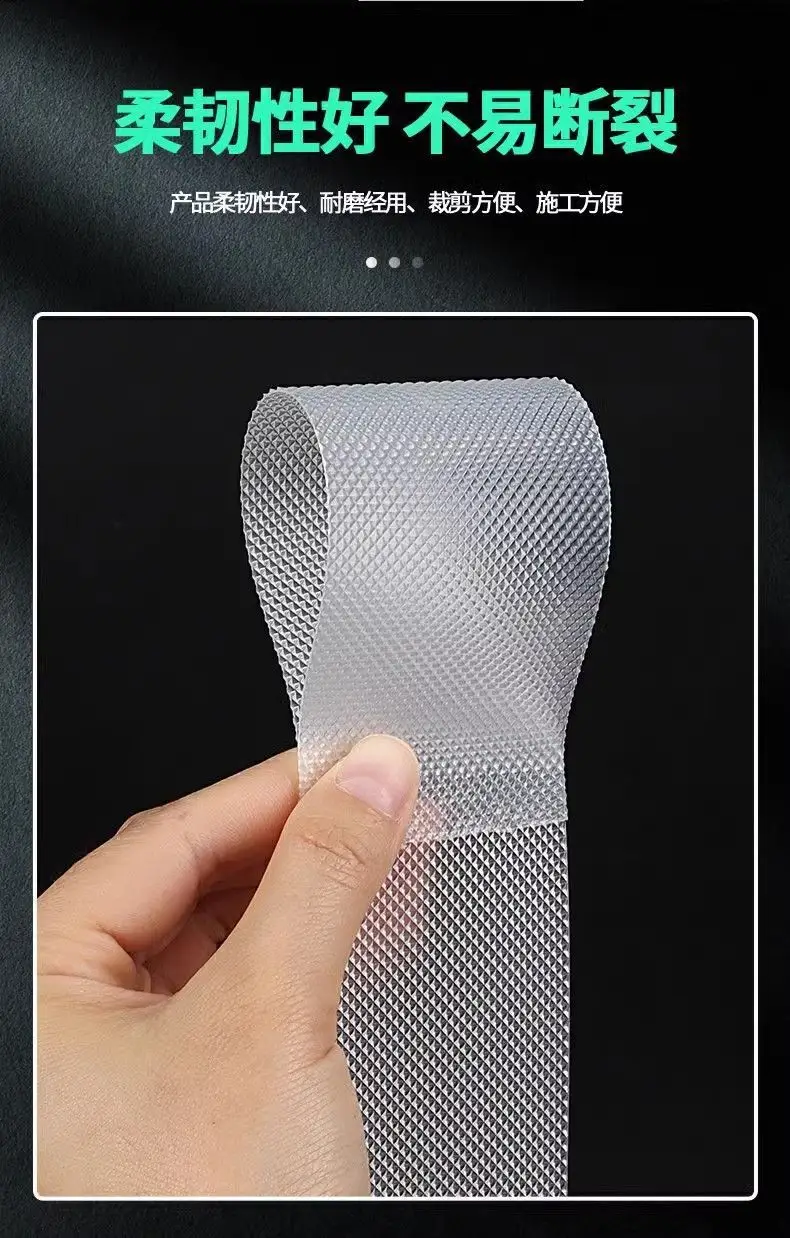 Abrasion Resistant Transparent Rubber Anti-Slip Tape Self-Adhesive Warning Tape Kitchen Bathroom Bathroom Tiles Stairs Anti-Slip Stickers — feature 9