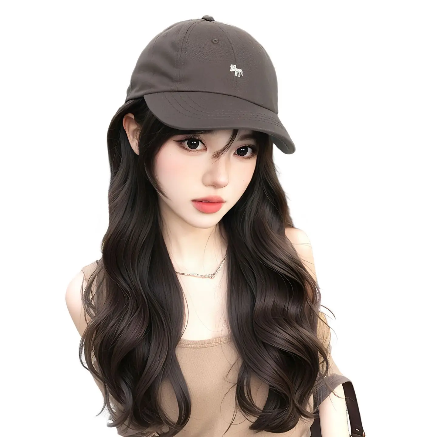 Little Fox Wig & Hat Set for Women 45cm - Image 7
