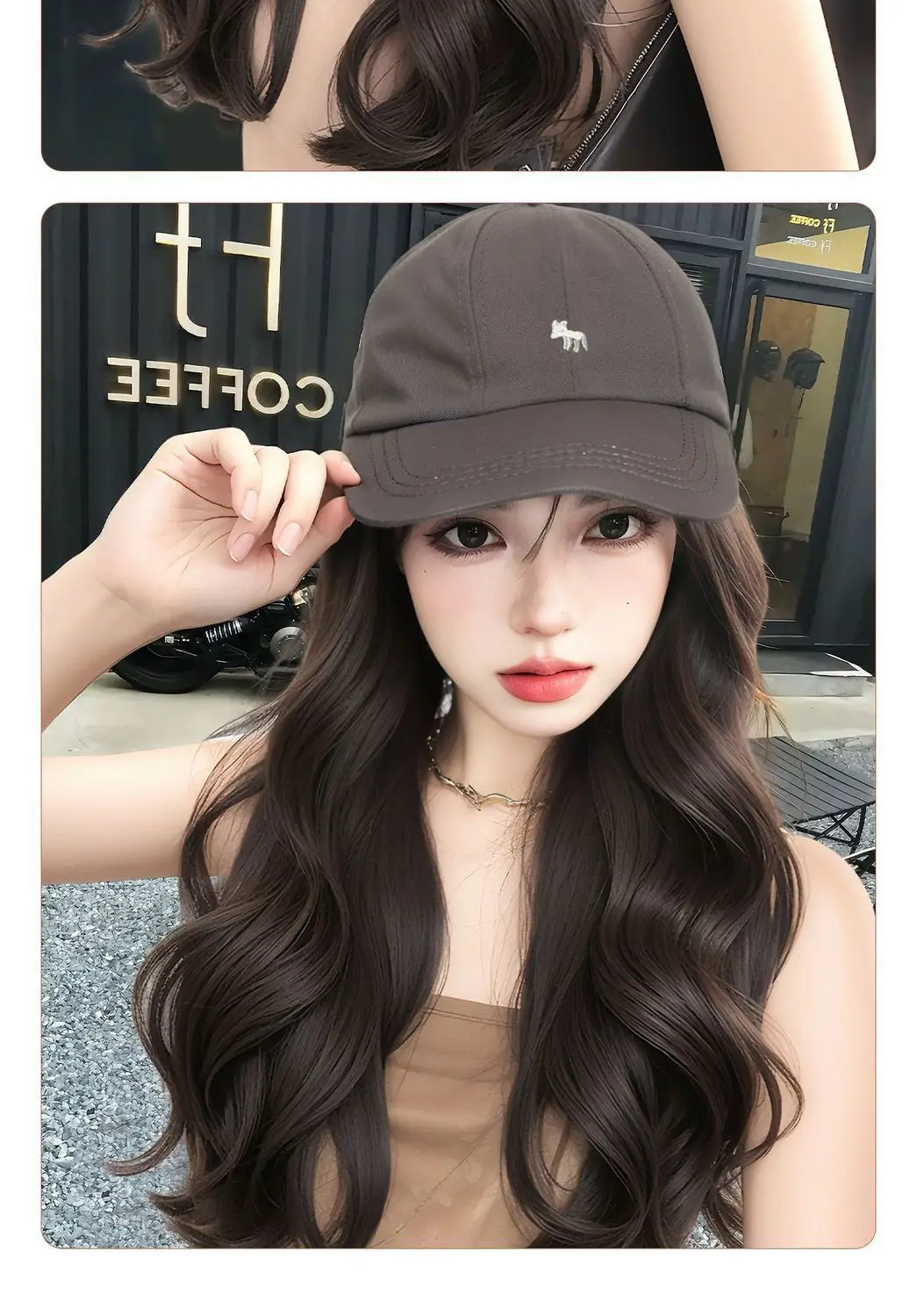 Little Fox Wig & Hat Set for Women 45cm — feature 11