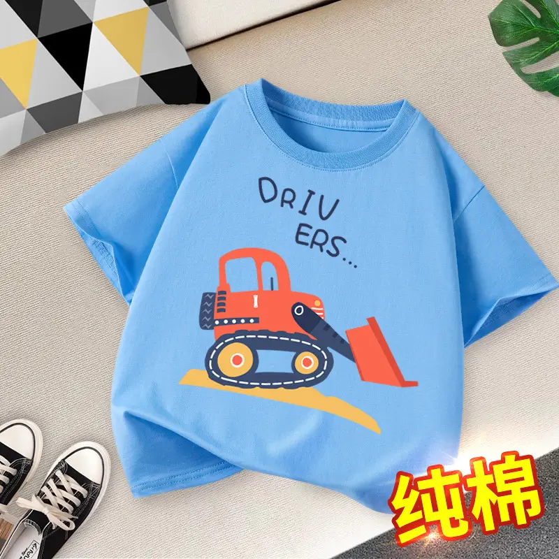 Boys Cotton Cartoon T-Shirt Summer 2026 - Image 3