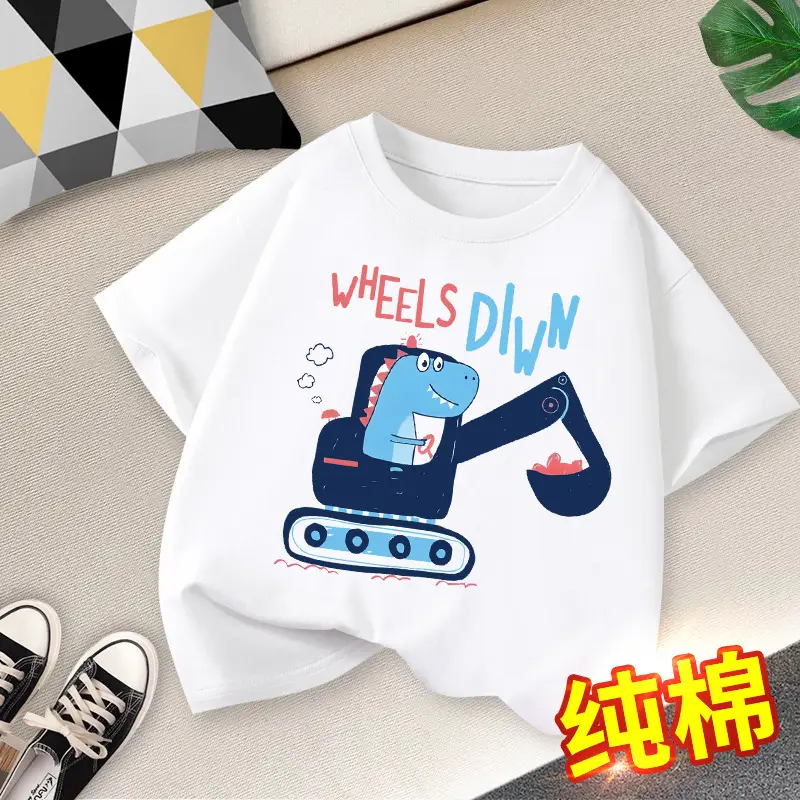 Boys Cotton Cartoon T-Shirt Summer 2026 - Image 5