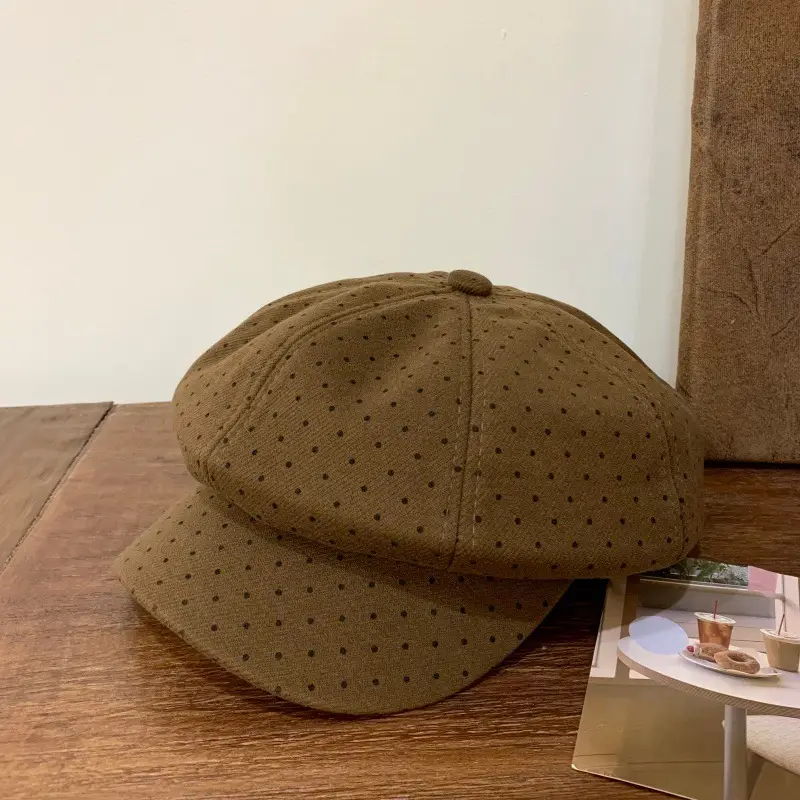 Baby's Polka Dot Octagonal Cap for Women 2025 - Image 9
