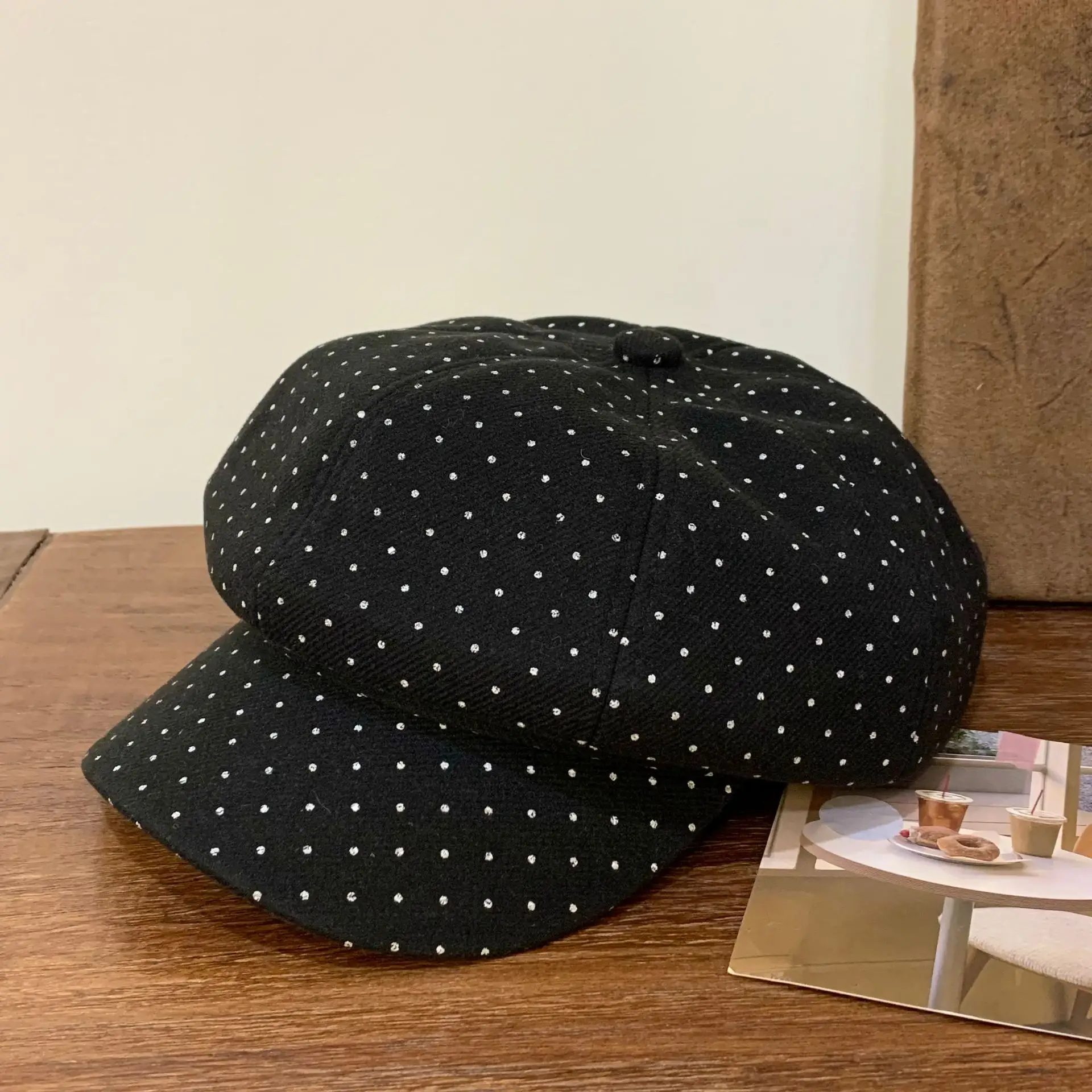 Baby's Polka Dot Octagonal Cap for Women 2025 — feature 13