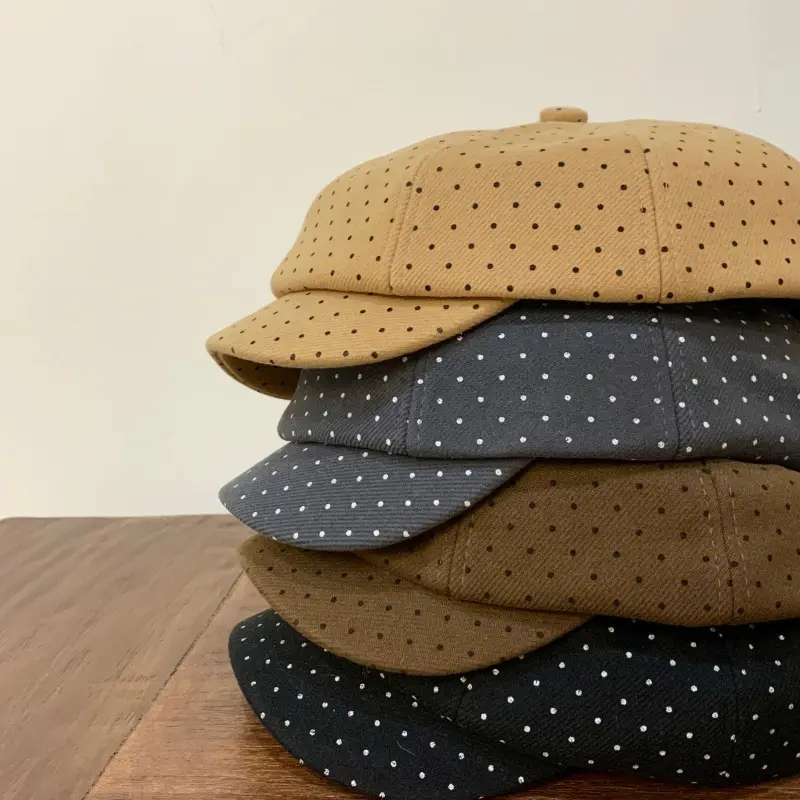 Baby's Polka Dot Octagonal Cap for Women 2025 — feature 15