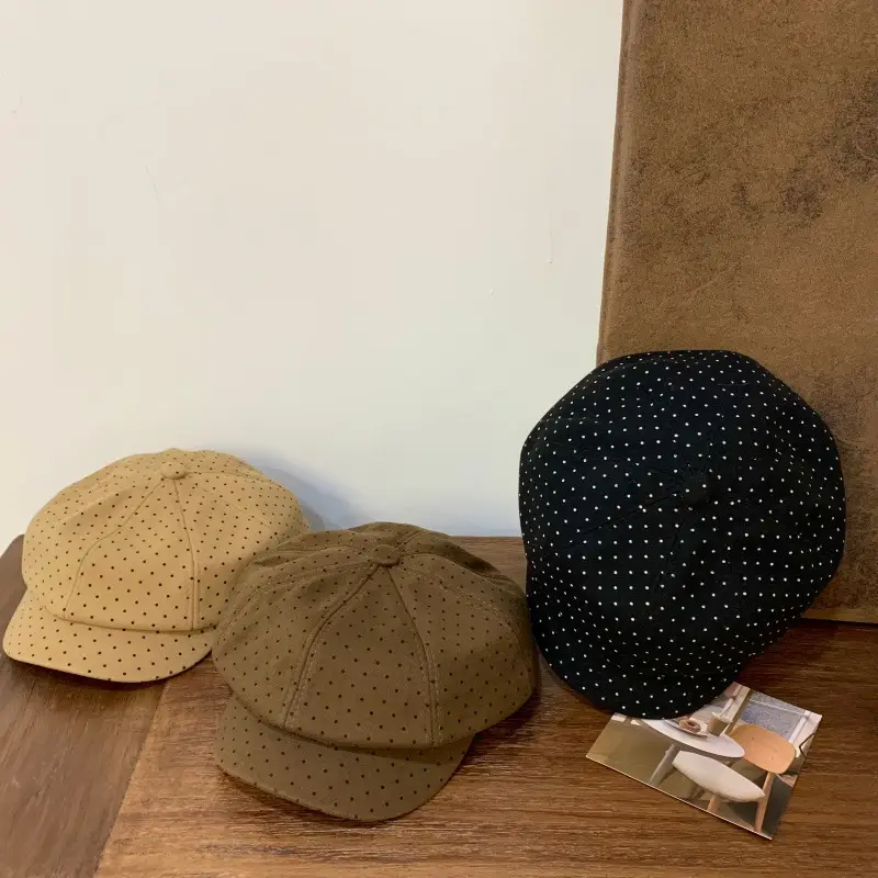 Baby's Polka Dot Octagonal Cap for Women 2025 — feature 18
