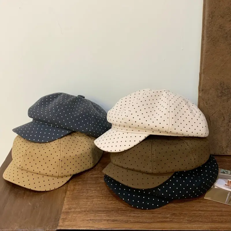 Baby's Polka Dot Octagonal Cap for Women 2025 — feature 7