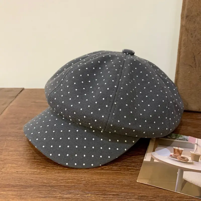 Baby's Polka Dot Octagonal Cap for Women 2025 — feature 9