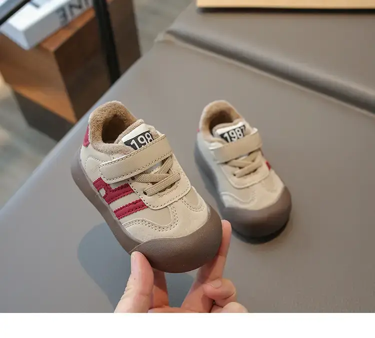Baby Toddler Anti-Slip Fleece Lined Shoes 0-1Yr 2-3Yr — feature 9