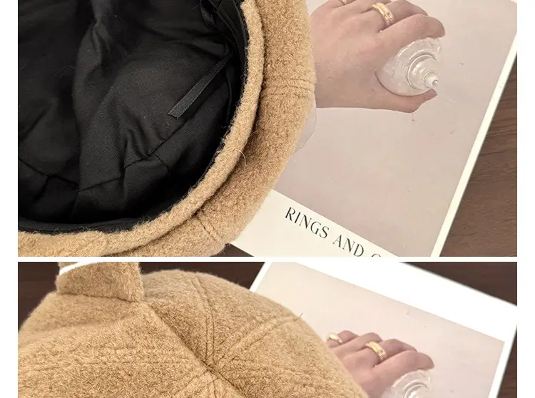 Cat Ear Beret for Women Thick Duckbill Cap — feature 6