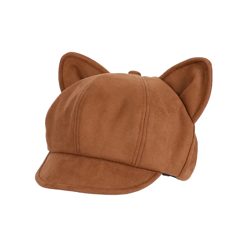 Black Cat Ear Beret Hat for Women - Image 8