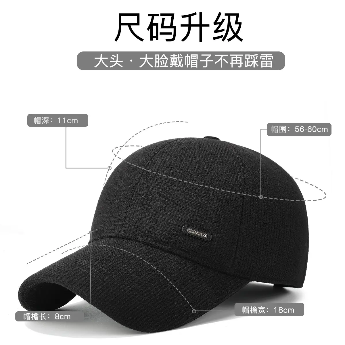 Winter Fleece Cap with Heat & Ear Protection for Men Women Elderly - Image 5