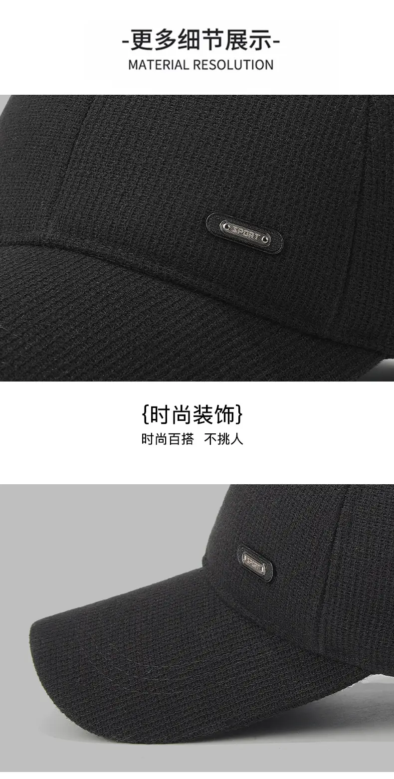 Winter Fleece Cap with Heat & Ear Protection for Men Women Elderly — feature 16