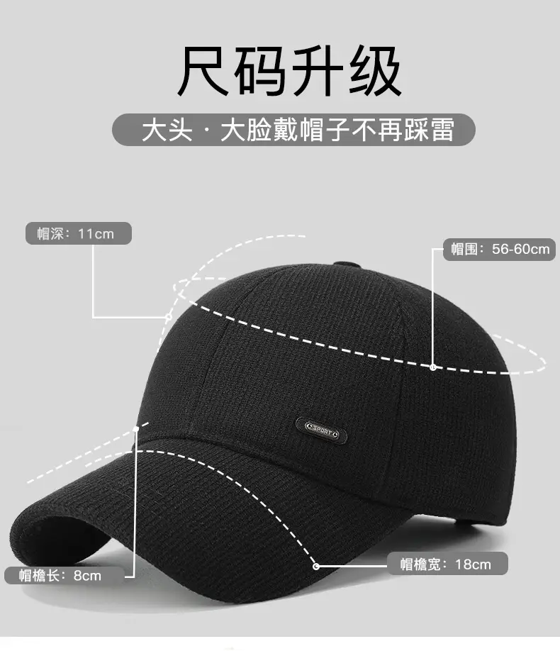 Winter Fleece Cap with Heat & Ear Protection for Men Women Elderly — feature 5