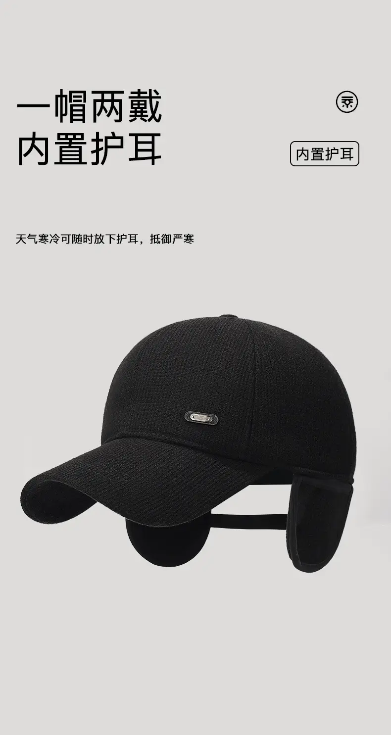 Winter Fleece Cap with Heat & Ear Protection for Men Women Elderly — feature 8