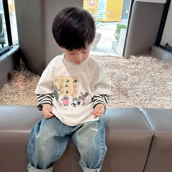 Trendy Boys Long Sleeve T-Shirt 2025 Spring Autumn - Image 5