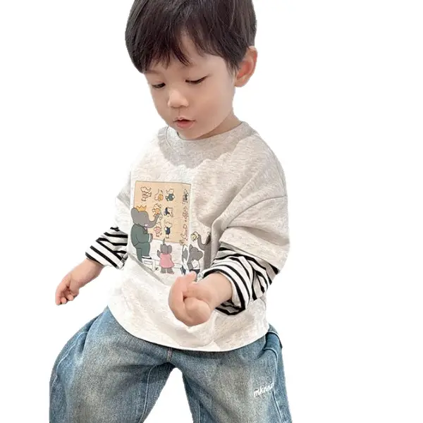 Trendy Boys Long Sleeve T-Shirt 2025 Spring Autumn - Image 6