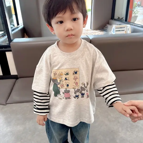 Trendy Boys Long Sleeve T-Shirt 2025 Spring Autumn — feature 2