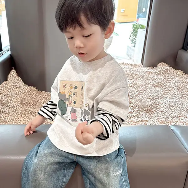 Trendy Boys Long Sleeve T-Shirt 2025 Spring Autumn — feature 5