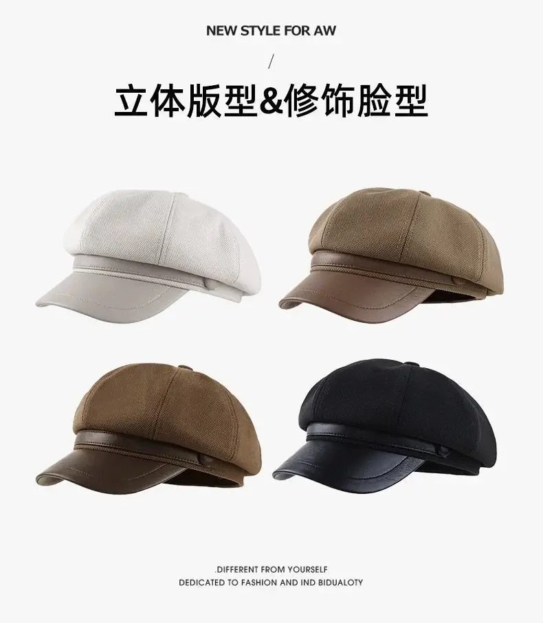 Black Duckbill Octagonal Hat for Women 2025 — feature 10