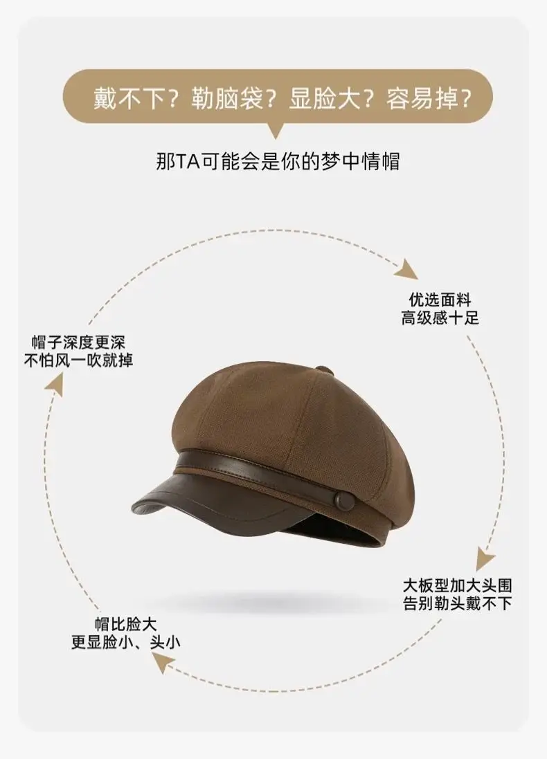 Black Duckbill Octagonal Hat for Women 2025 — feature 13