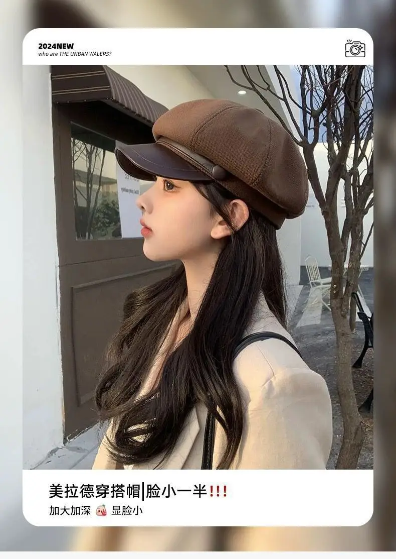 Black Duckbill Octagonal Hat for Women 2025 — feature 4