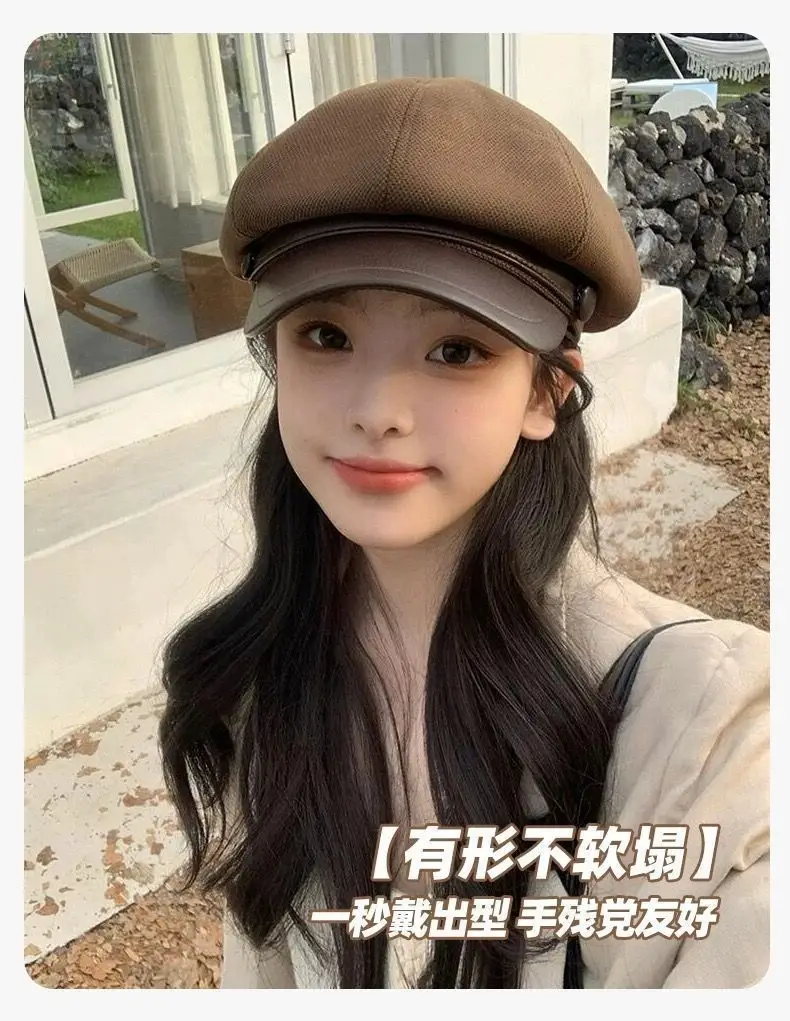 Black Duckbill Octagonal Hat for Women 2025 — feature 5