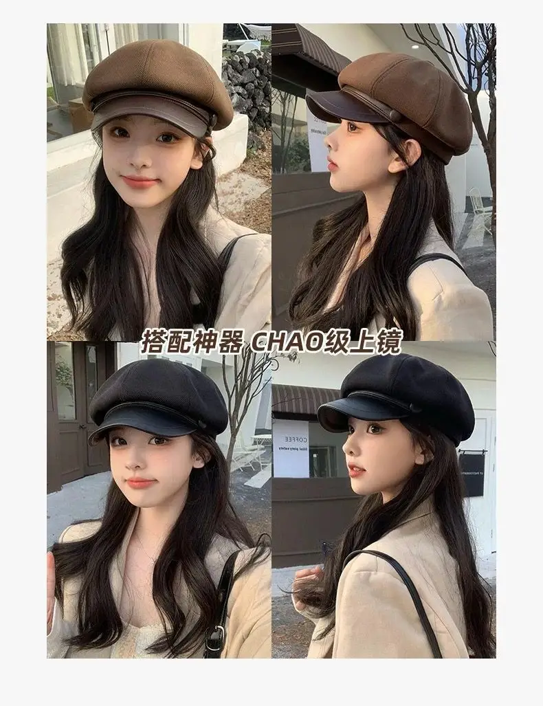 Black Duckbill Octagonal Hat for Women 2025 — feature 9