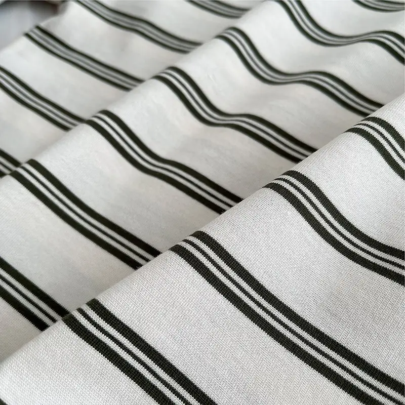 Boys Striped Shorts T-Shirt Set Brown White Kids Casual — feature 12