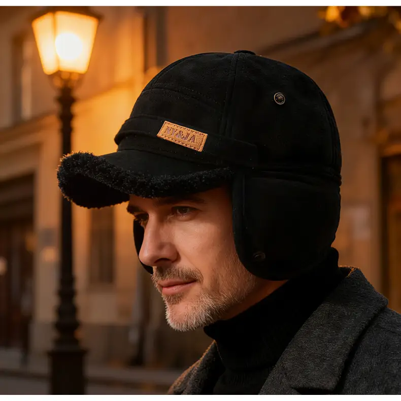 Winter Warm Baseball Cap for Men Elderly — feature 15