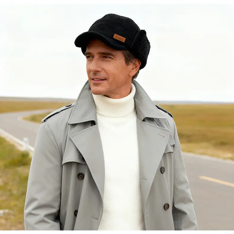 Winter Warm Baseball Cap for Men Elderly — feature 17