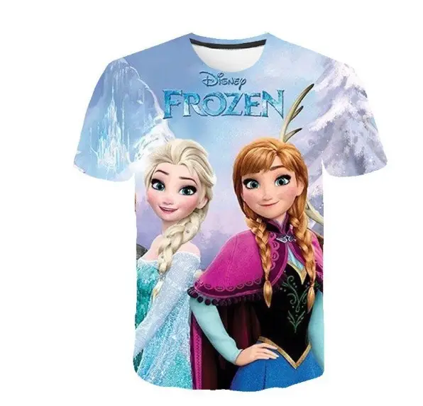 3D Printed Anime T-Shirt for Boys Girls Short Sleeve Family Wear