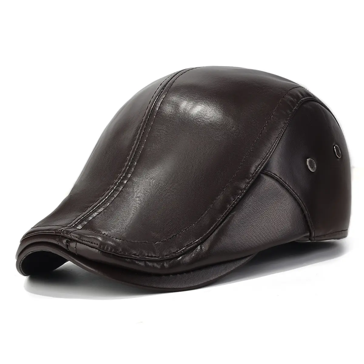 Winter PU Leather Ear & Cap Hat for Men Women - Image 2