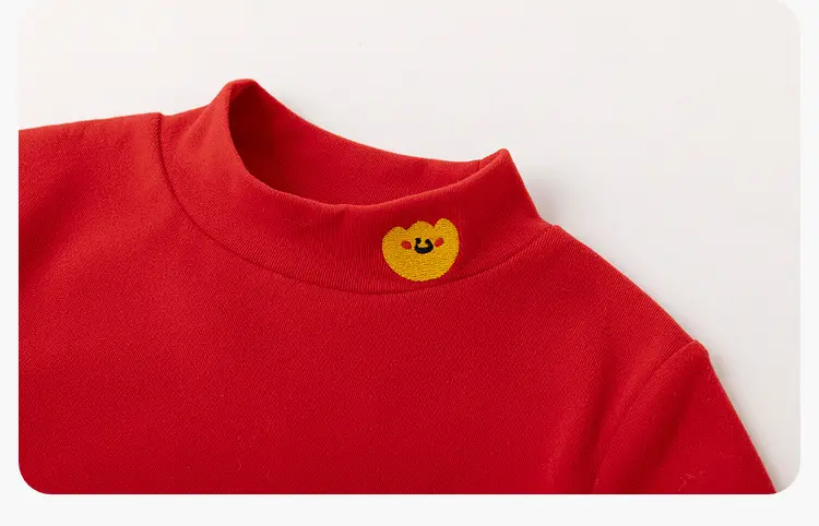 Children's New Year T-Shirt Cream Long Sleeve — feature 35