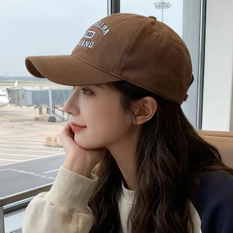 Women Letter Embroidered Baseball Cap All Season Sun Hat - Image 9