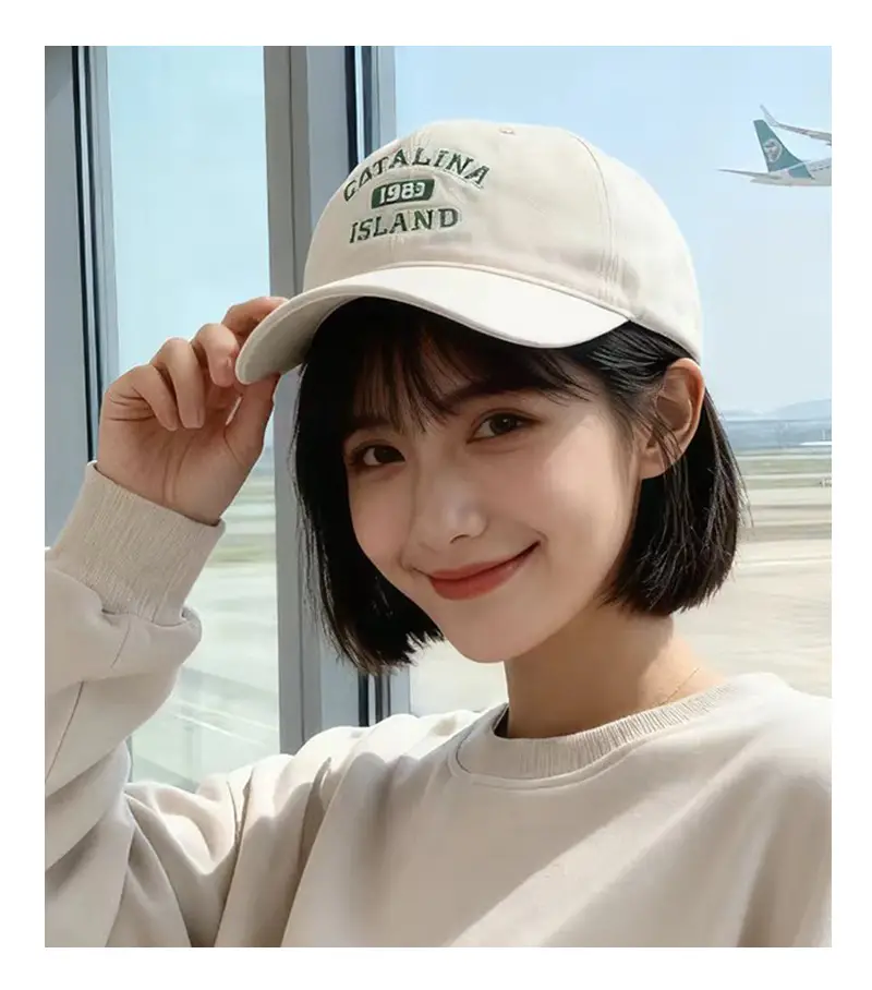 Women Letter Embroidered Baseball Cap All Season Sun Hat — feature 2